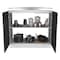 Tuhome Napoles Utility Sink with Cabinet, One Shelf, Double Door Cabinet, White/Smokey Oak MII6557 - alternate 6